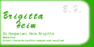 brigitta heim business card